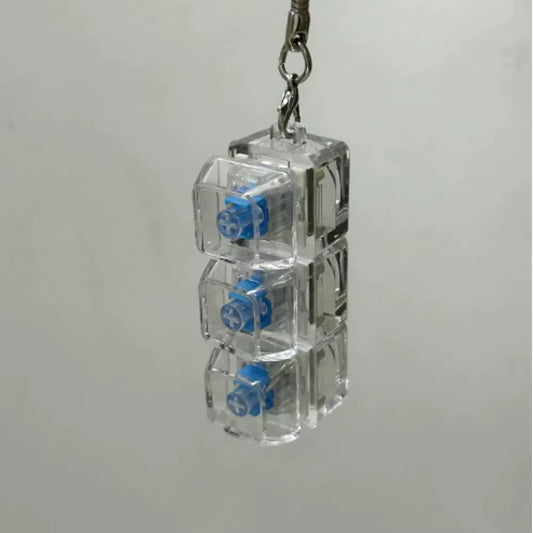 Relaxing 3/4/9 Keys Finger Keyboard Keycap Stress Relief Decompression Toy Gadget Key Button Fidget Keychain Adult